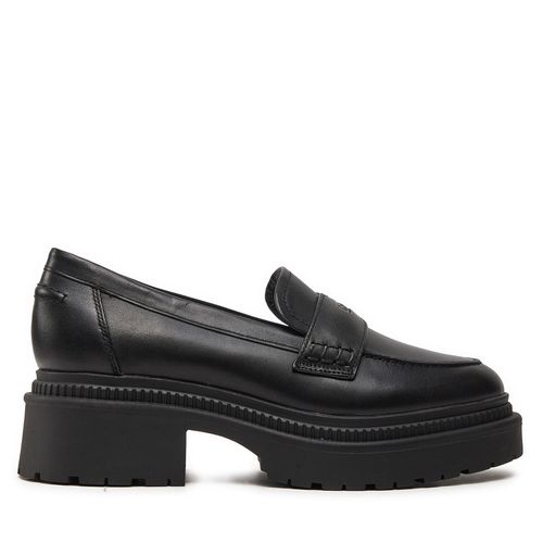 Chunky loafers Guess Finda FLTFIN LEA14 Noir - Chaussures.fr - Modalova