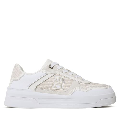 Sneakers Tommy Hilfiger Th Woven Basket Sneaker FW0FW07289 White YBS - Chaussures.fr - Modalova