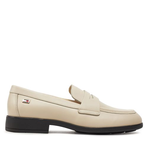 Loafers Tommy Hilfiger Flag Leather Classic Loafer FW0FW08030 Beige - Chaussures.fr - Modalova