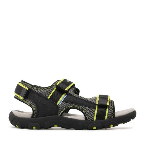 Sandales Geox J S.Strada A J1524A 014CE C9151 S Black/Fluo Yellow - Chaussures.fr - Modalova