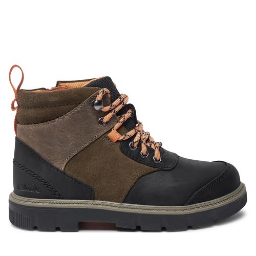 Boots Clarks Lorcam Hike O. 26178387 Kaki - Chaussures.fr - Modalova