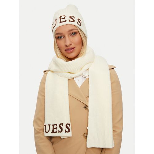 Ensemble bonnet + écharpe Guess GFBOXW P4402 Beige - Chaussures.fr - Modalova