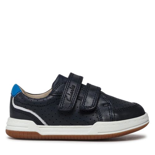 Sneakers Clarks Fawn Solo T 261589886 Navy Leather - Chaussures.fr - Modalova