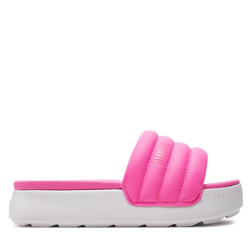 Mules / sandales de bain Puma Karmen Slide Puffy 395399 02 Poison Pink-PUMA White - Chaussures.fr - Modalova