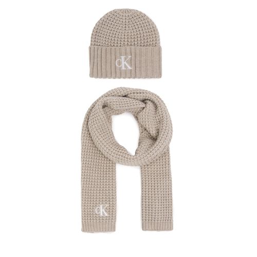 Ensemble bonnet + écharpe Calvin Klein K60K610149ACF BGE - Chaussures.fr - Modalova