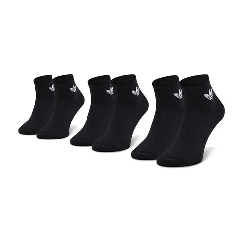 Lot de 3 paires de chaussettes hautes unisexe adidas Mid-Cut Crew FM0643 Black - Chaussures.fr - Modalova