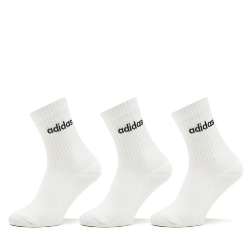 Chaussettes hautes unisex adidas Linear Crew Cushioned Socks 3 Pairs HT3455 white/black - Chaussures.fr - Modalova