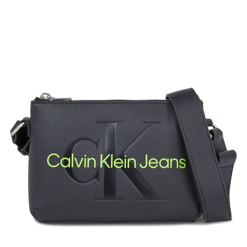 Sac à main Calvin Klein Jeans Sculpted Camera Pouch21 Mono K60K610681 Black/Dark Juniper 0GX - Chaussures.fr - Modalova