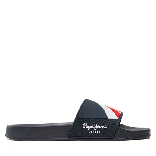 Mules / sandales de bain Pepe Jeans Slider Texture PMS70125 Navy 595 - Chaussures.fr - Modalova