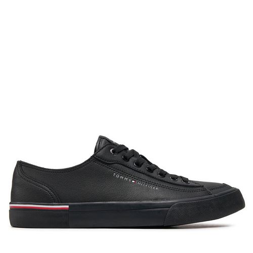 Sneakers Tommy Hilfiger Corporate Vulc Leather FM0FM04953 Black BDS - Chaussures.fr - Modalova