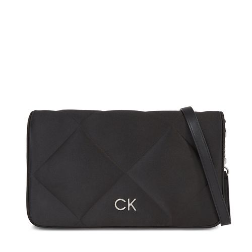 Sac à main Calvin Klein Re-Lock Quilt Shoulder Bag-Satin K60K611300 Ck Black BAX - Chaussures.fr - Modalova