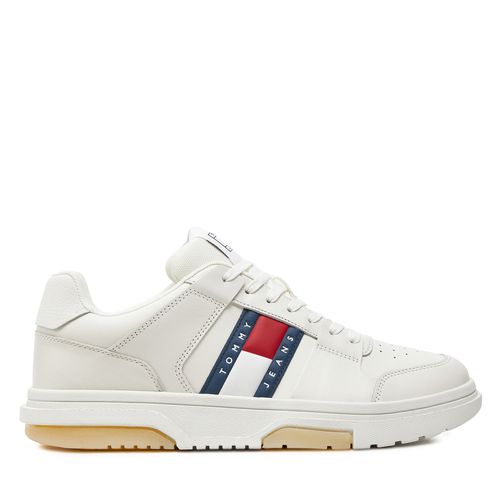 Sneakers Tommy Jeans The Brooklyn Leather EM0EM01429 Blanc - Chaussures.fr - Modalova
