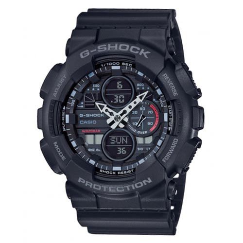 Montre G-Shock GA-140-1A1ER Black/Black - Chaussures.fr - Modalova