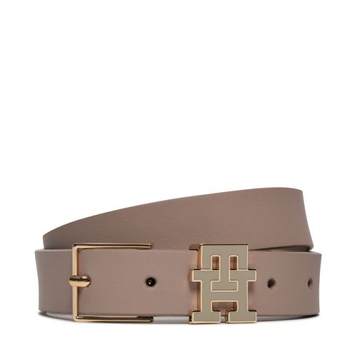 Ceinture Tommy Hilfiger Th Monogram 2.5 AW0AW15763 Smooth Taupe PKB - Chaussures.fr - Modalova