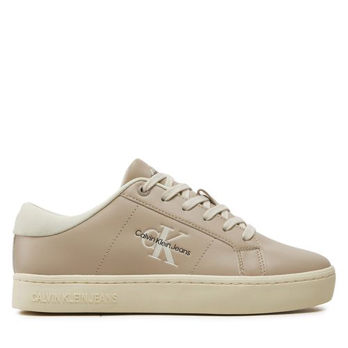 Sneakers Calvin Klein Jeans Classic Cupsole Lowlaceup Lth Wn YW0YW01444 Beige - Chaussures.fr - Modalova
