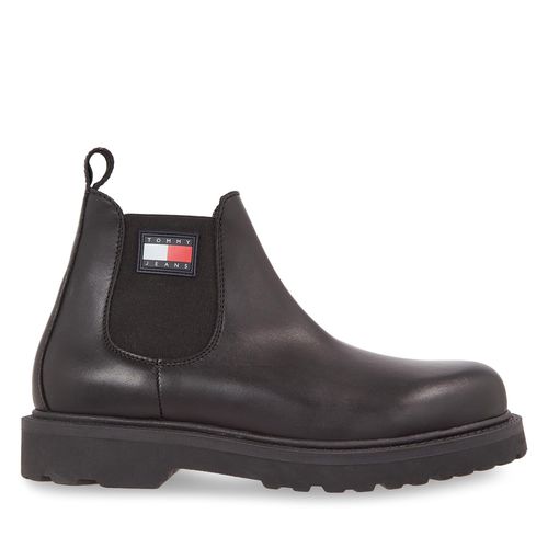 Boots Tommy Jeans Tjm Napa Leather EM0EM01254 Black BDS - Chaussures.fr - Modalova