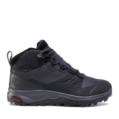 Chaussures de trekking Salomon Outsnap Cswp W 411101 20 V0 Black/Ebony/Black - Chaussures.fr - Modalova