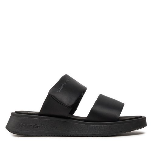 Mules / sandales de bain Calvin Klein Jeans Slide Double Strap Sandal Dc YW0YW01355 Noir - Chaussures.fr - Modalova