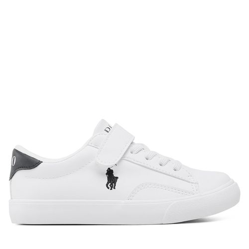 Sneakers Polo Ralph Lauren Theron V Ps RF104104 White Smooth PU/Navy w/ Navy PP - Chaussures.fr - Modalova