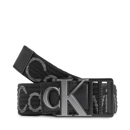 Ceinture Calvin Klein Jeans Monogram Slider Webbing Belt35Mm K50K511819 Black/Pinstripe Grey 01R - Chaussures.fr - Modalova