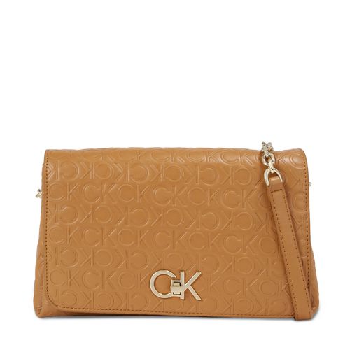 Sac à main Calvin Klein Re-Lock Shoulder Bag Md - Emb K60K611061 Brown Sugar GA5 - Chaussures.fr - Modalova