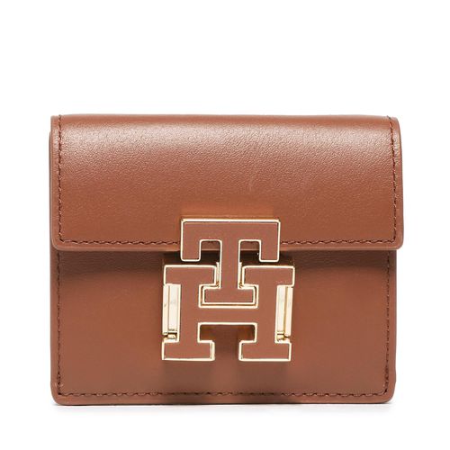 Portefeuille petit format Tommy Hilfiger Push Lock Leather Wallet AW0AW14344 GTU - Chaussures.fr - Modalova