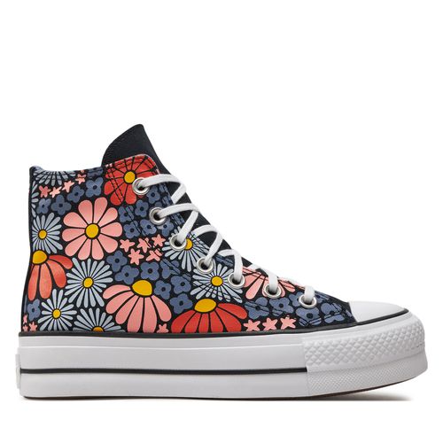 Sneakers Converse Chuck Taylor All Star Lift Platform Floral A08112C Black/White/Pale Magma - Chaussures.fr - Modalova