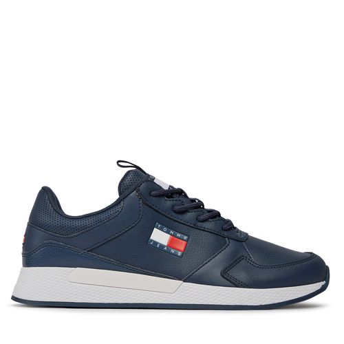 Sneakers Tommy Jeans Flexi Runner EM0EM01409 Bleu marine - Chaussures.fr - Modalova