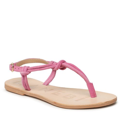 Sandales Manebi Suede Leather Sandals V 1.8 Y0 Bold Pink Knot Thongs - Chaussures.fr - Modalova