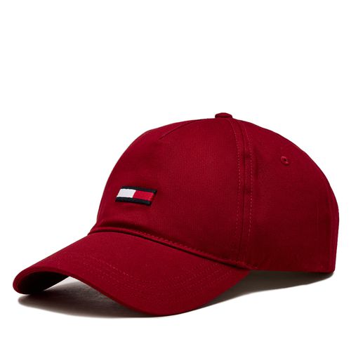Casquette Tommy Jeans Tjm Elongated Flag Cap AM0AM11692 Magma Red XMO - Chaussures.fr - Modalova
