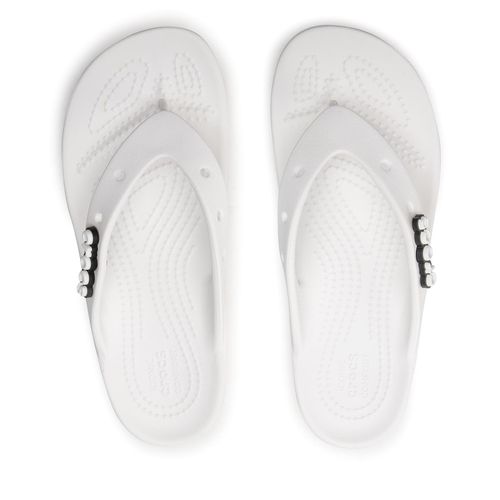 Tongs Crocs Classic Platform Flip W 207714 Blanc - Chaussures.fr - Modalova