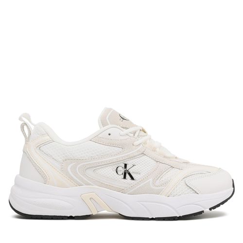 Sneakers Calvin Klein Jeans Retro Tennis Oversized Mesh YM0YM00636 White/Creamy White 0K6 - Chaussures.fr - Modalova