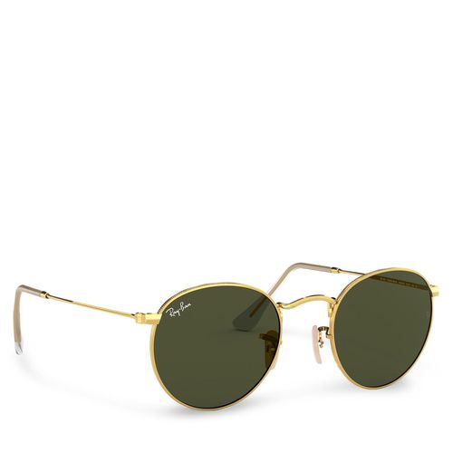 Lunettes de soleil Ray-Ban Round Metal 0RB3447 001 Or - Chaussures.fr - Modalova