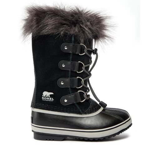 Bottes de neige Sorel Youth Joan Of Arctic™ Wp NY1966-013 Black/Dove - Chaussures.fr - Modalova