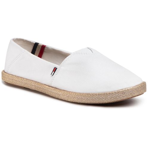 Espadrilles Tommy Jeans Metallic Flexible Espadrille EN0EN00879 White YBS - Chaussures.fr - Modalova
