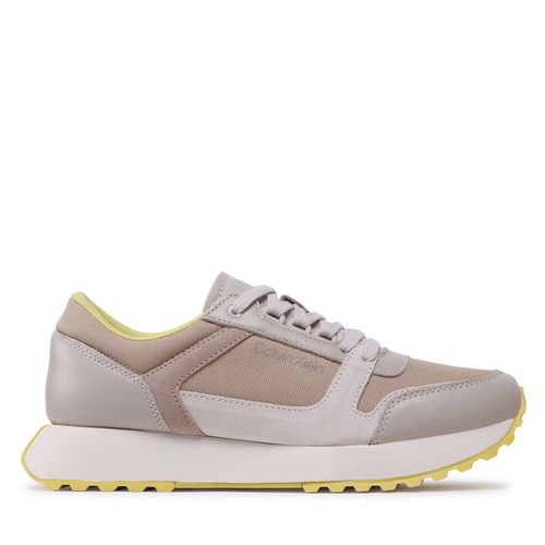 Sneakers Calvin Klein Low Top Lace Up Mix New HM0HM00926 Beige - Chaussures.fr - Modalova