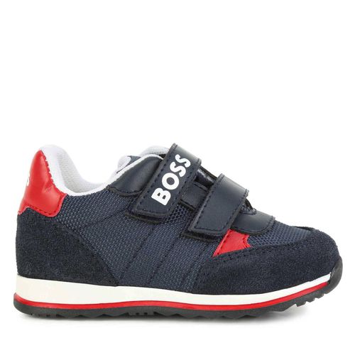 Sneakers Boss J09201 S Bleu marine - Chaussures.fr - Modalova
