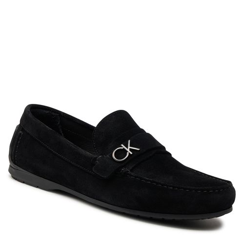 Mocassins Calvin Klein Driving Shoe Bold Logo HM0HM01448 Ck Black BEH - Chaussures.fr - Modalova