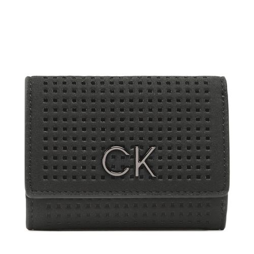 Portefeuille petit format Calvin Klein Re-Lock Trifold Xxs Perf K60K610662 BAX - Chaussures.fr - Modalova