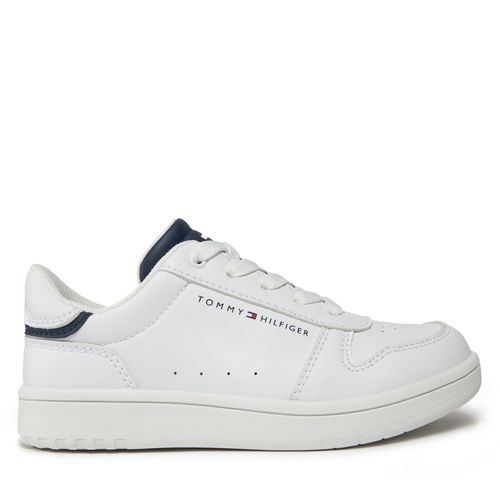 Sneakers Tommy Hilfiger Low Cut Lace-Up Sneaker T3X9-33349-1355 S White/Blue X336 - Chaussures.fr - Modalova
