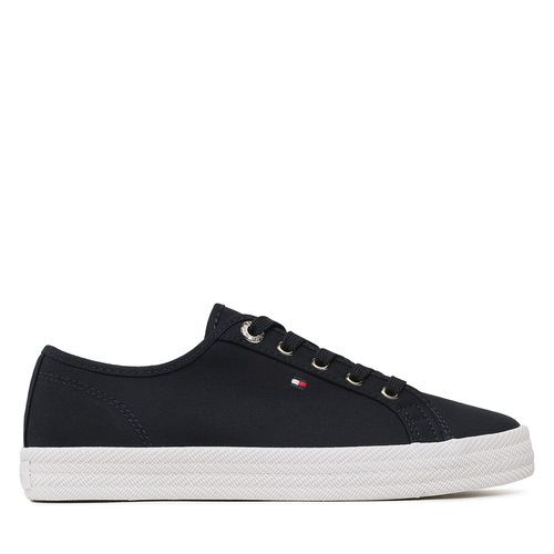 Tennis Tommy Hilfiger Essential Vulcanized Sneaker FW0FW07119 Space Blue DW6 - Chaussures.fr - Modalova