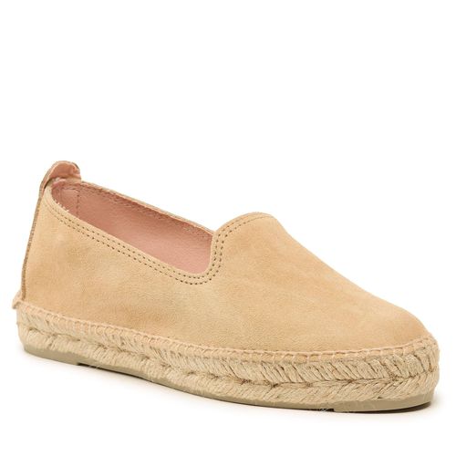 Espadrilles Manebi Suede Flat Espadrilles Champagne Beige - Chaussures.fr - Modalova