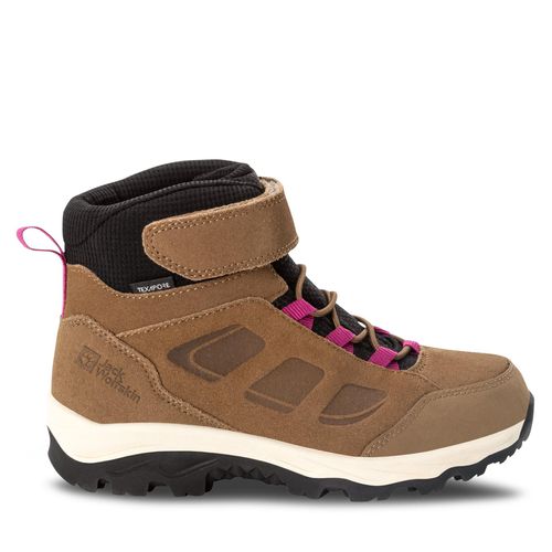 Chaussures de trekking Jack Wolfskin Vojo Lt Texapore Mid K 4054021 Brown/Pink - Chaussures.fr - Modalova