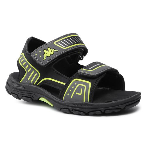 Sandales Kappa 260864K Black/Lime 1133 - Chaussures.fr - Modalova