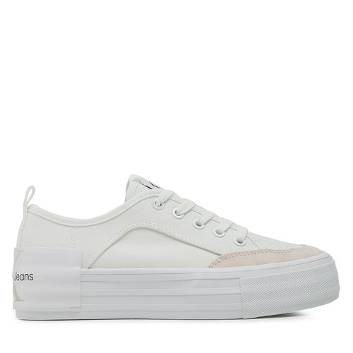 Tennis Calvin Klein Jeans Vulc Flatform Bold Irreg Lines YW0YW00903 White/Ancient White 0LA - Chaussures.fr - Modalova