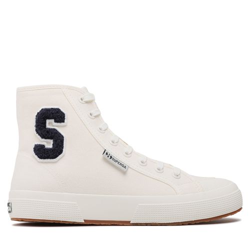 Sneakers Superga 2295 Cotton Terry Patch S21321W White Avorio/Navy-F Avorio AAI - Chaussures.fr - Modalova
