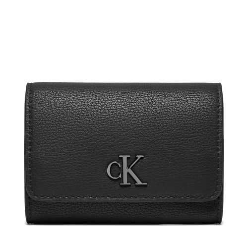 Portefeuille grand format Calvin Klein Jeans Minimal Monogram Med K60K612376 Noir - Chaussures.fr - Modalova
