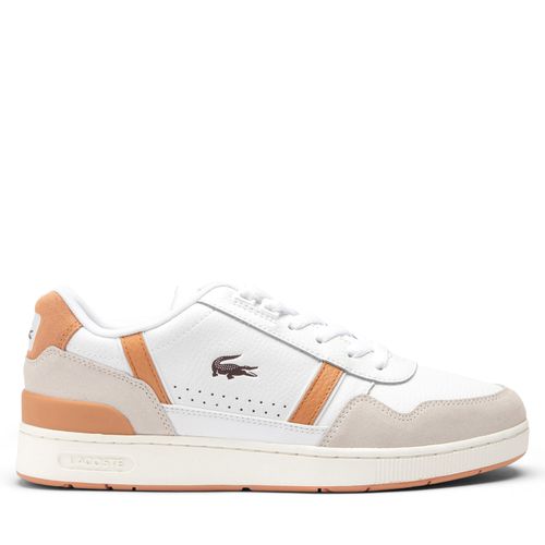 Sneakers Lacoste T-Clip Contrasted Accent 747SMA0066 Wht/Lt Brw 2J8 - Chaussures.fr - Modalova