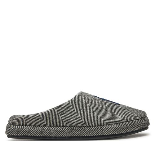 Chaussons Tommy Hilfiger Embroi Herringbone House Shoe FM0FM05539 Noir - Chaussures.fr - Modalova