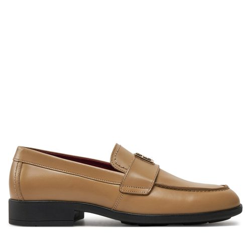 Loafers Tommy Hilfiger Th Leather Classic Loafer FW0FW07961 Kaki - Chaussures.fr - Modalova